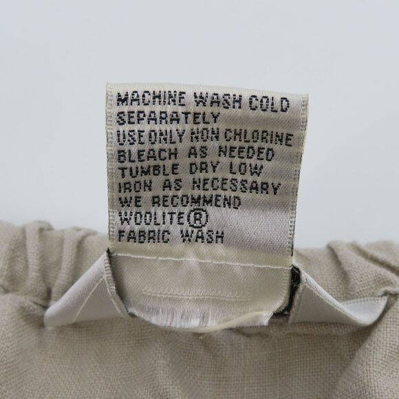 Outfit JPR Womens Large Solid Beige Pure Linen Skirt Drawstring Waist Lagenlook - Picture 13 of 15